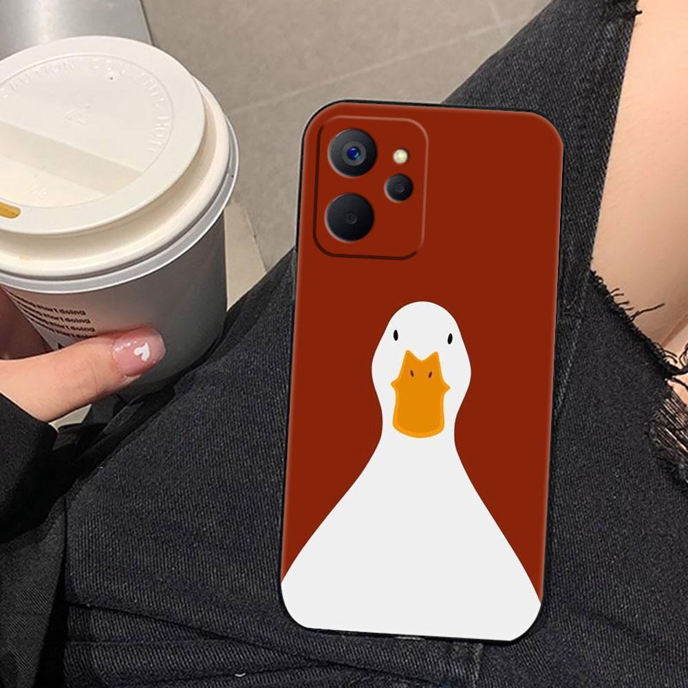 Cartoon Duck Goose Phone Case For OPPO Realme 5 15 15T 14 13 12 11 10 9 9I 8 8I 7 7I 6 Pro Plus TPU Case Funda Shell Cover Capa