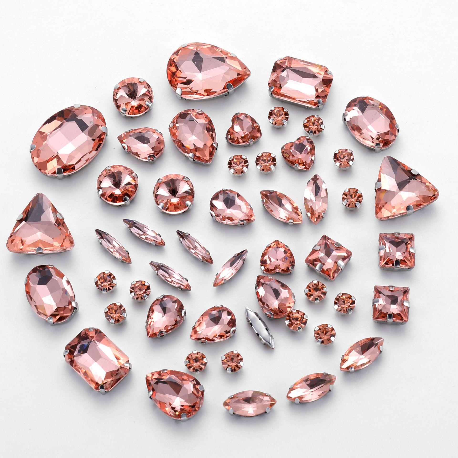 

Смешанные 50 стразов, одинарная стеклянная ручная швейная дрель, дрель-когт, своими руками, свадебное украшение, одежда, хрустальная пряжка, стразы, пришивные бусины 50 pcs