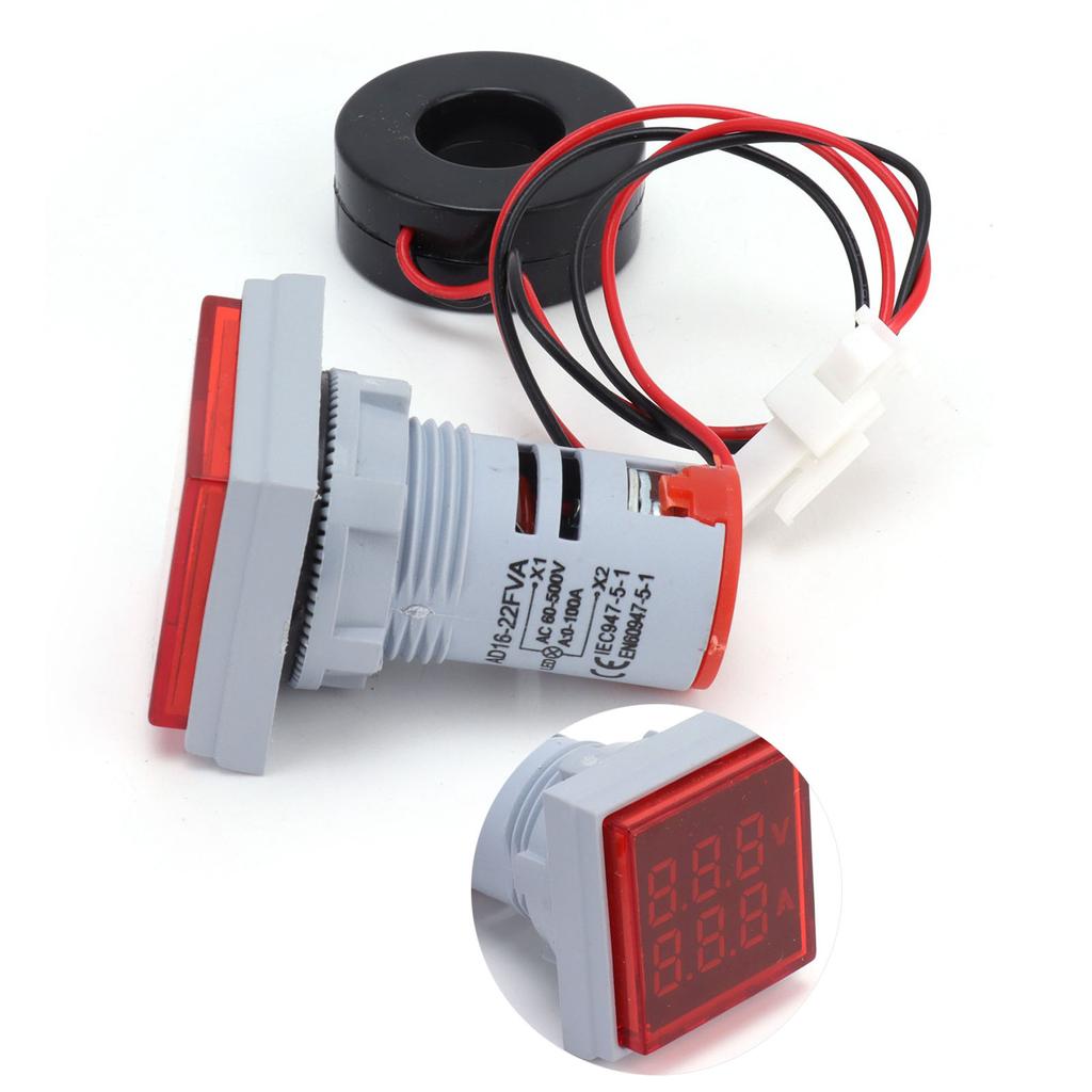 Current Signal Indicator   2‑Display   Lamp Light 60.500V AC AD16‑22FVA