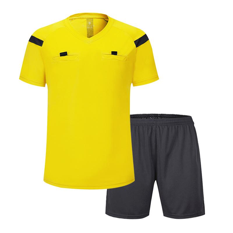 2024 Factory Price Cheap Soccer Referee Shirt Training Shirt Soccer Referee Uniform Set