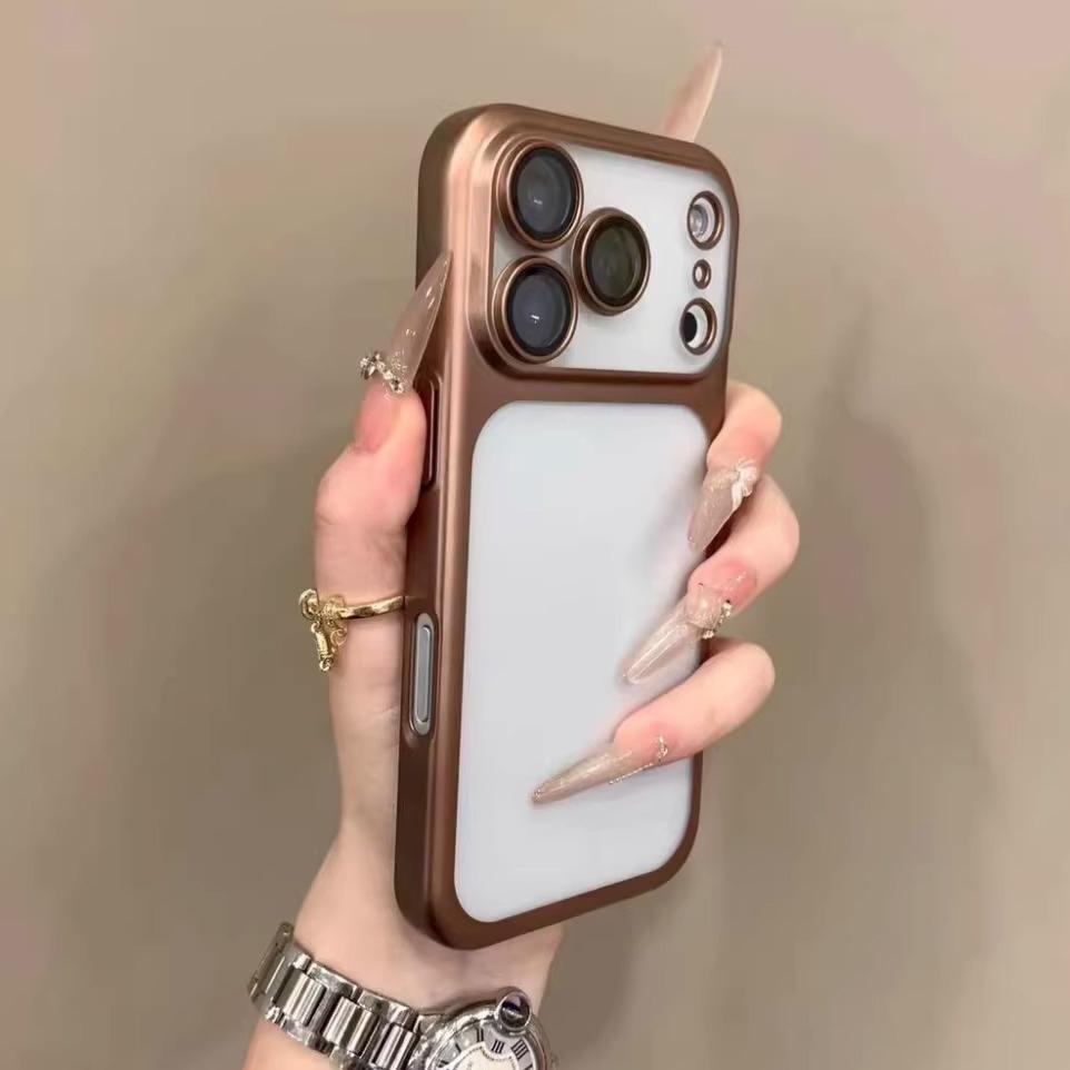 Luxury Translunt Matte Phone Case For iPhone 17 16 15 14 13 Pro Max 17Pro Air Camera Lens Protection Bumper Shockproof Cover