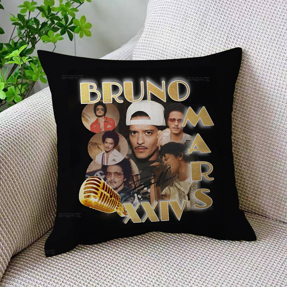Miyan Bbruno Mars Kissenbezüge Cartoon Sofa Dekorative Heim Doppelseitiger Druck Kurzer Plüsch Niedlicher Kissenbezug