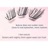 Lactacia - Natural Fox Eye Cluster False Eyelashes