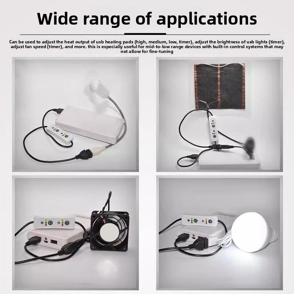 0.6m USB Control Timing Extension Cable With Switch Adapter Pvc Power Tool For Fans,desk Lamps,mobile Phones,power Switch Cable