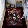 Horror-Ikonen vereint Teppich Wohnzimmer- und Schlafzimmer-Matten Heimdekoration Schlafzimmerdekoration Schutzmatte Weihnachtsgeschenke