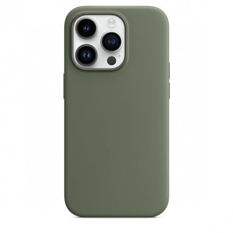 Magnetic Liquid Silicone Case for Apple iPhone 14 Pro Max with Magsafe and Animation Design