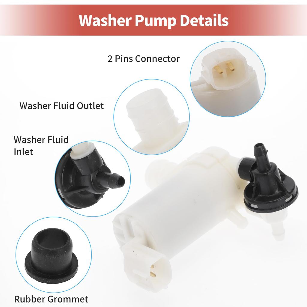 ACROPIX Čerpadlo ostřikovače s průchodkami pro Mazda2 2007 2015 Číslo čerpadla kapaliny do ostřikovačů: DG8067482 1 balení