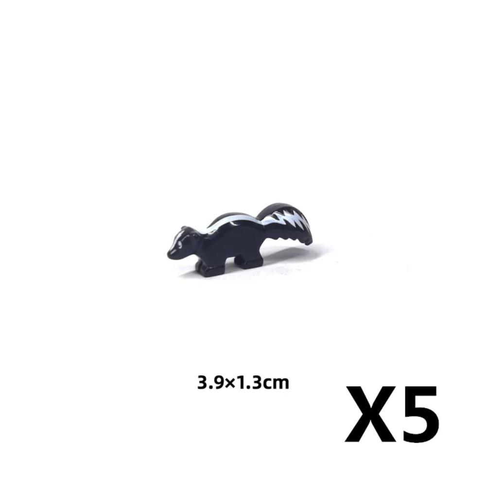 MOC Animal Scene Building Blocks Zoo Ducks Cat Dog Penguin Eagle Dove Wolf Bear Deer Shark Snake Mice Sheep DIY Toys Bricks K055