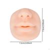 Silicone Nose Mouth Model Piercing Practice Skin Compact Stable Performance Fake Lip Salon
