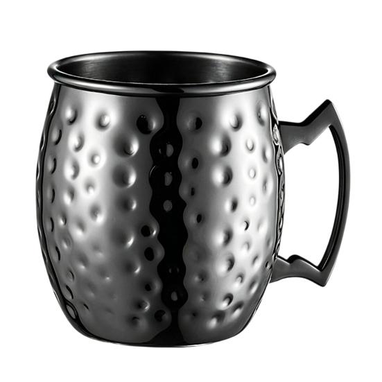 Miedziana Platerowana Kubek Moscow Mule z Młotkowanej Stali Nierdzewnej Kieliszek Koktajlowy z Podwójnymi Ściankami Izolacją Próżniową Metalowe Szklanki Barowe do Domu