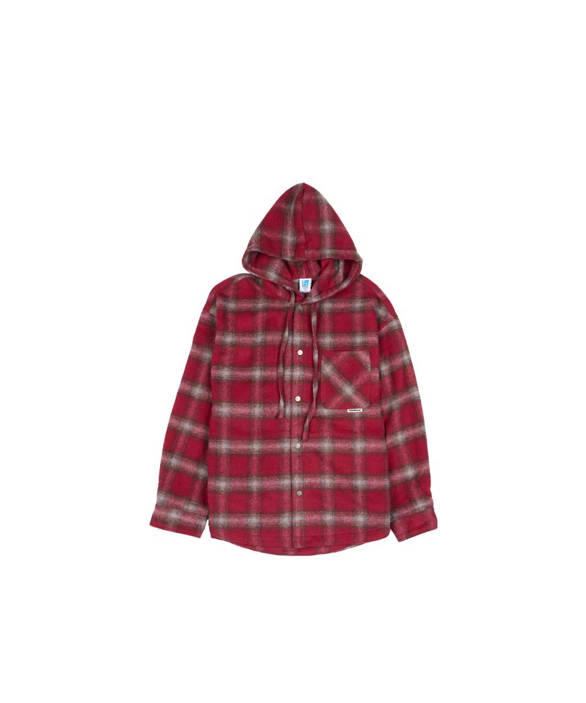 DOUBLE JD Check Shirt Hoodie