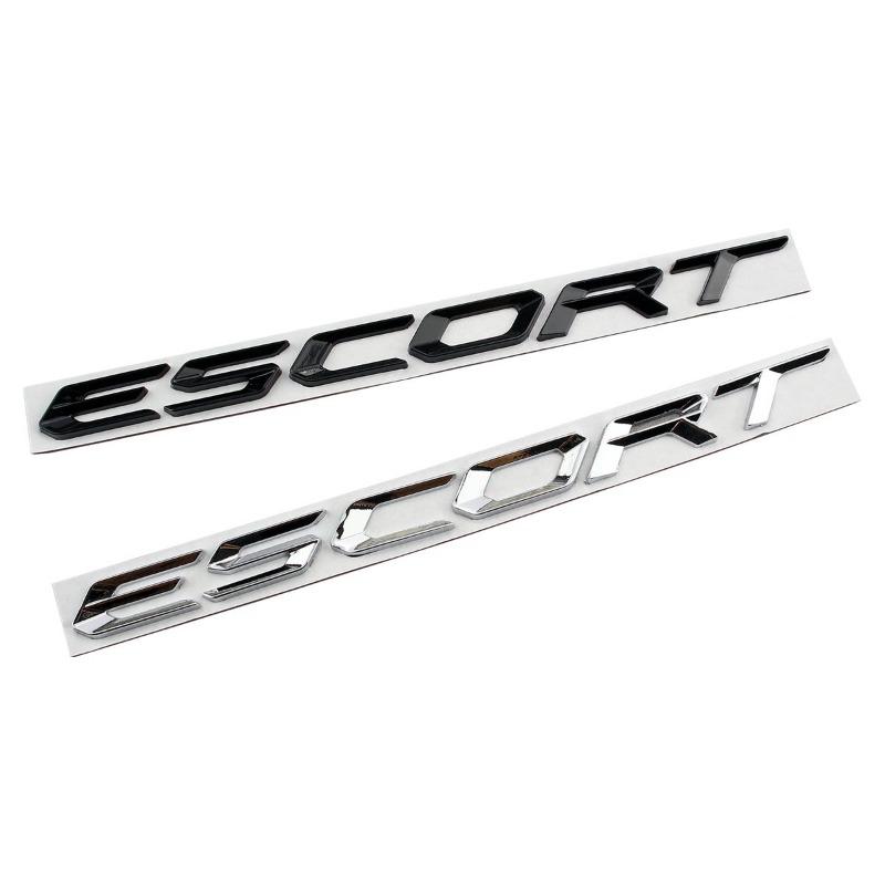 1 Stück passend für das Ford Focus RS Emblem ESCORT Heckabdeckungs-Emblem Englische Beschriftung Ford Metall-Heckemblem