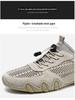 Men's Summer Mesh Leather Casual Sports Shoes - Octopus Lazy Design, Large Size