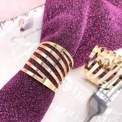 Goldener Serviettenring Esstisch Hohle Dekoration Ring Hochzeit Familientreffen Täglicher Gebrauch Serviettenschnalle Halter Party Dekoration