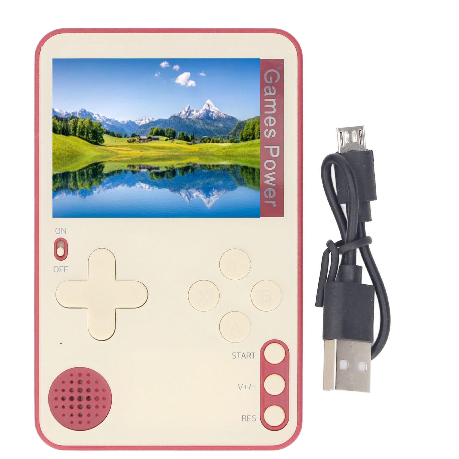 

Портативная игровая консоль с экраном 2,4 дюйма, портативная ретро-игровая консоль со встроенными играми для детей Red