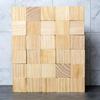 100Pcs Unfinished Natural Wood Squares Paintable Wooden Cubes For Painting Carving Home Decorations Handmade Presents