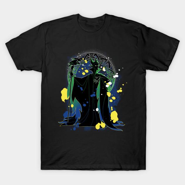 

Men Black Print T-shirt Maleficent No-Cut Transfer Paper Print Cotton Tshirt 3XL чёрный
