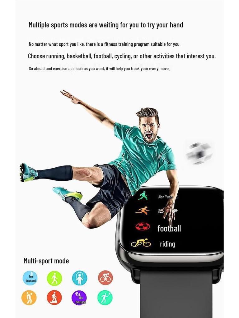 Universal Smartwatch CY12: NFC Offline Payment, Heart Rate Monitor, Sports Features