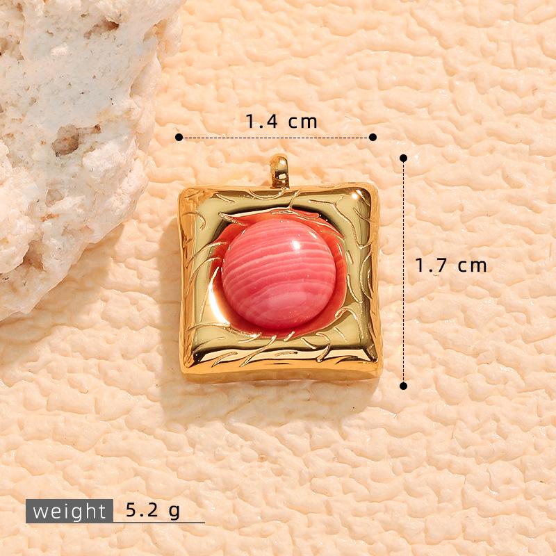 Multicolor Natural Tiger Eye Stone 18k Gold-Plated Necklace & Earrings Accessories