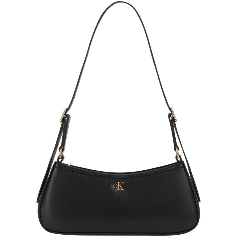 

Calvin Klein Small Commuter Metal Letter Shoulder Bag Women Bags Space-Black 4F3170G-YIH Basic Set (Bag)