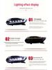 Suitable for 10th-generation Accord: LED Lens Headlight Assembly with Running Horse DRL and Streamer Turn Signal.