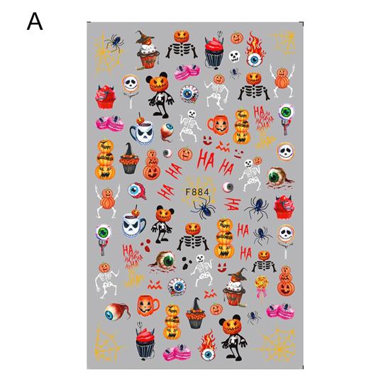 Naklejka na paznokcie świąteczna Wykwintna Ultracienka Łatwa Nieblaknąca Żywy Kolor Wzór Zastosuj Dekoracyjna Zdejmowalna