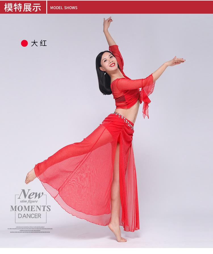 New Belly Dance Top Set Oriental Performance Outfit Slimming Women Dance Costume