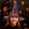 Breathable Halloween Witch Hat Sequin Halloween Headwear Funny Spider Witch Hat  Cosplay Event
