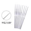 12pcs Small Size Metal Handle Crochet Hook Knitting Needles Lace Crochet Needles Metal Hook for Lace Knit