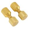 2pcs 2 Hole Flange Alignment Pins Aluminium 1‑1 8in Flange Double Hole Pins Set for 0.5 To 14in 150LB Flanges Golden