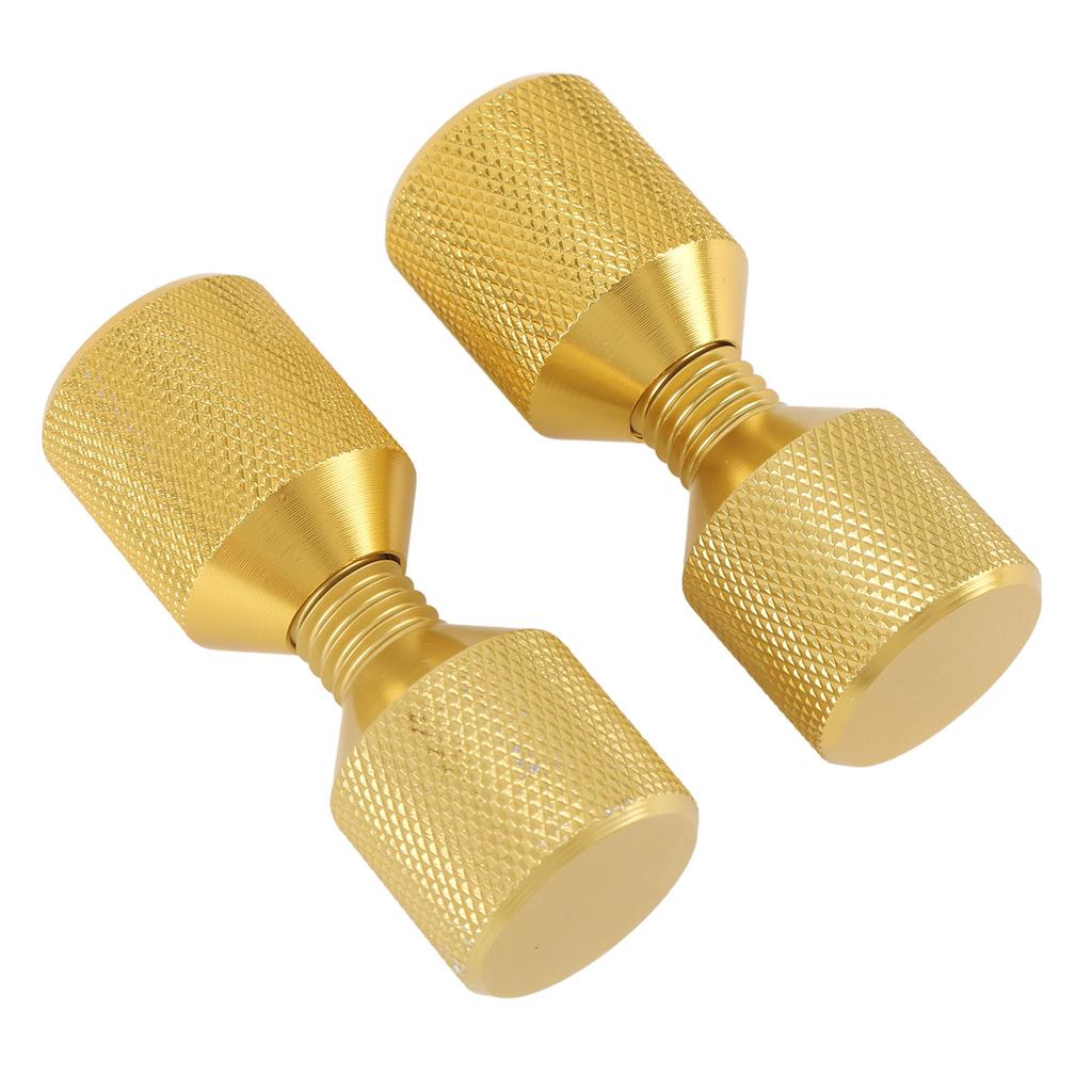 2pcs 2 Hole Flange Alignment Pins Aluminium 1‑1 8in Flange Double Hole Pins Set for 0.5 To 14in 150LB Flanges Golden