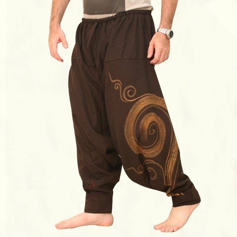 Men Fashion Harem Pants Summer Baggy Aladdin Hippie Yoga Pants Plus Size