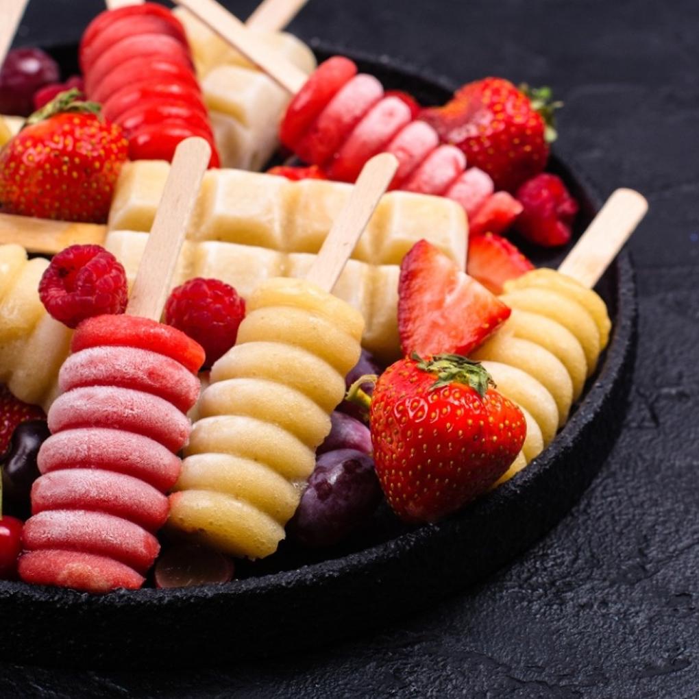 Ice Cream Mold Silicone 4 Slots Ice Cube Tray Heat-resistant Non-stick DIY Making Mould Bakeware