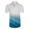 Men'S Casual Lapel Gradient Beach Holiday Wear Men'S Fashion Shirt