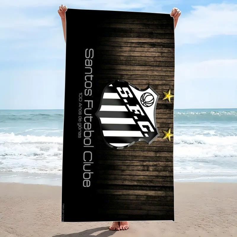 Santos FC Art Print Beach Towel, Large Soft Quick Dry Towel for Beach Camping Swimming