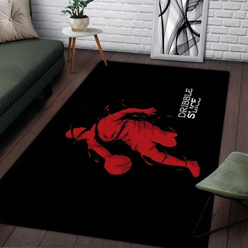 

Basketball Printed Carpet Living Room Decor Sofa Table Rug Lounge Mat Kitchen Mats for Floor Anti Slip Chair Cushion Large Rug 40x60cm
