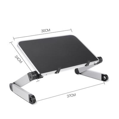 Verstellbarer Laptop-Schreibtischständer, tragbar, Aluminium, ergonomisch, für TV, Bett, Sofa, PC, Notebook, Tisch, Schreibtischständer mit Mauspad