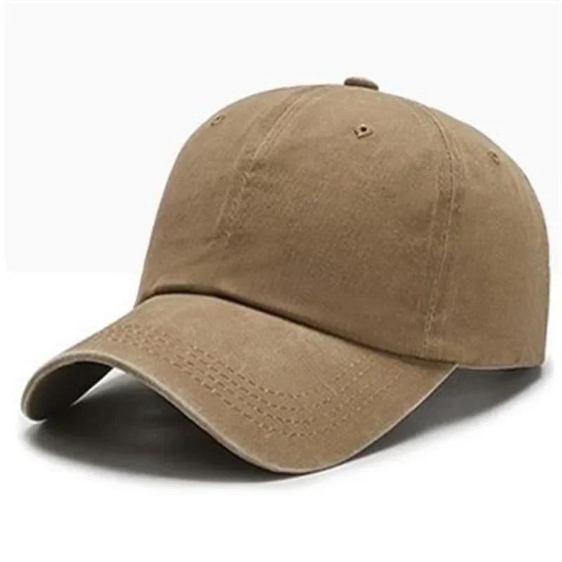 Baseball Cap Washed Denim Men Women Snapback Hat Vintage Hip Hop Caps Solid Color Hat Bone Casquette Outdoor Casual Sport