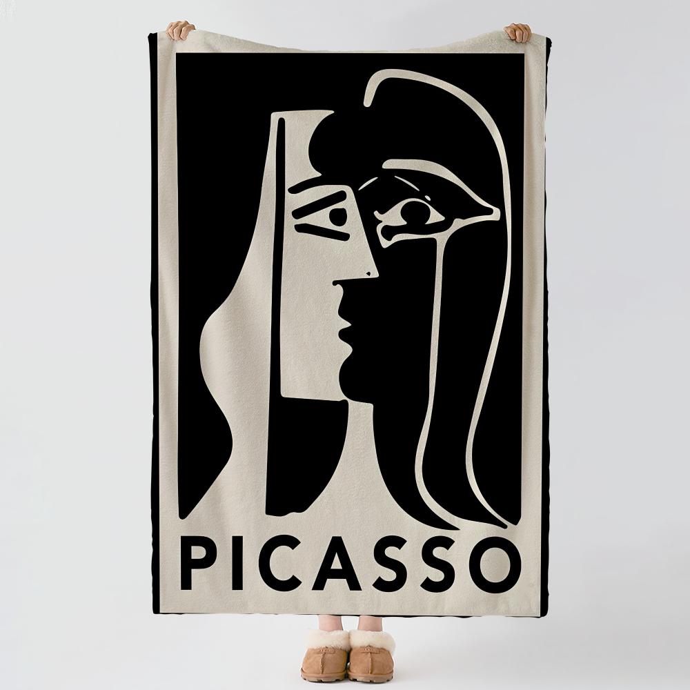 Artist PPablo PPicasso Throw Soft Warm Flannel Blanket Multiuse Throw for Bed Sofa Office Air Conditioning Nap Blanket