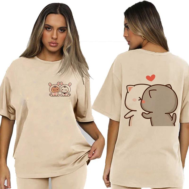 Bubu Dudu Velikost EU Topy Roztomilé tričko Manga Ženy Muži Legrační tričko Grafika Tričko pro volný čas Y2k Streetwear Kreslené gotické oblečení