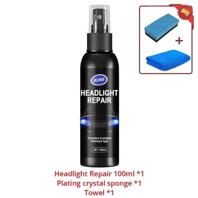 Spray Headlight Scratch Agent Polishing Car Lampshade Headlight Cleaner Headlight Kit Liquid Cleaning10/200ml Polish Renewals