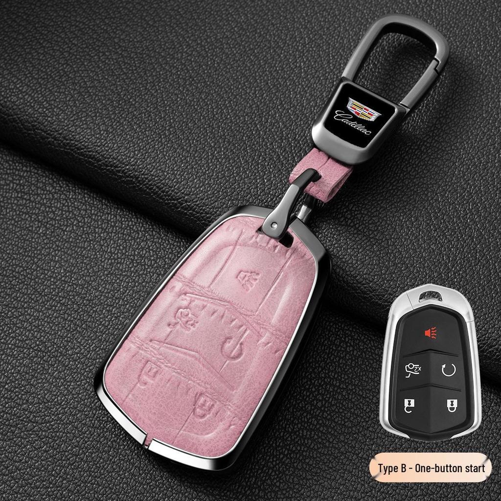 Cadillac XT5/CT6/XT4/XTS Leather Key Cover for Men and Women