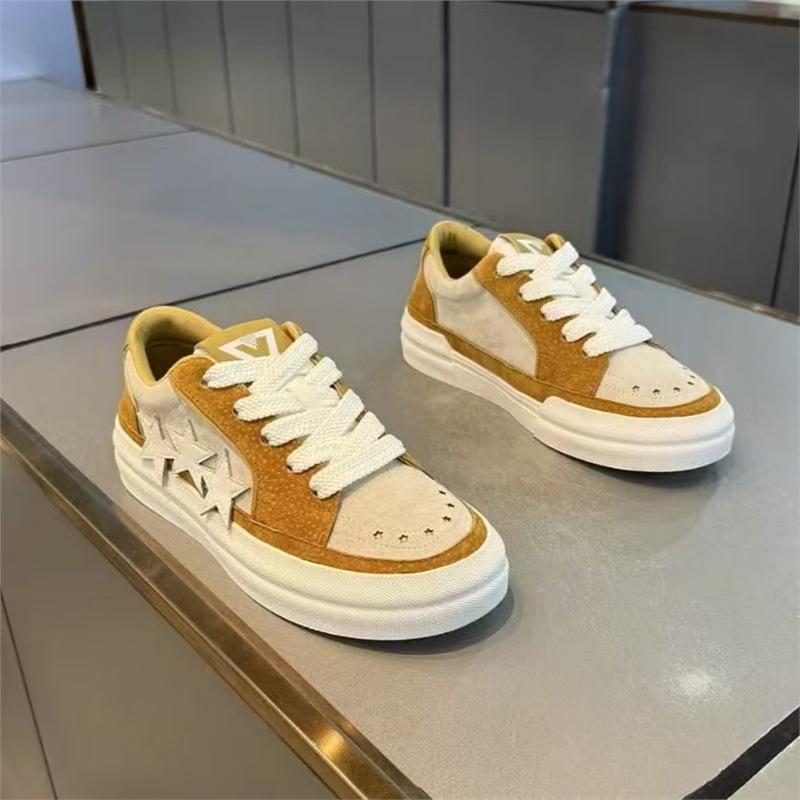 Early autumn new leather lightweight star totem student handsome casual shoes yz