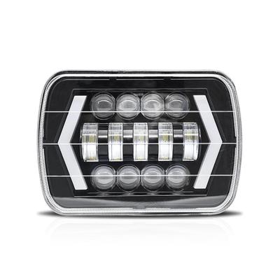 Daconovo 1ks 7" LED Svetlomet 7x6 5x7" Štvorcový LED Svetlomet Diaľkové/Tlmené Svetlo Šípka Anjel