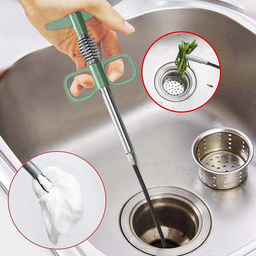4-Claw Drain Snake Cleaning Tool Sewer Unclogging Supplies for  Bathtub Washbasin Toilet Kitchen Drain Cleaner