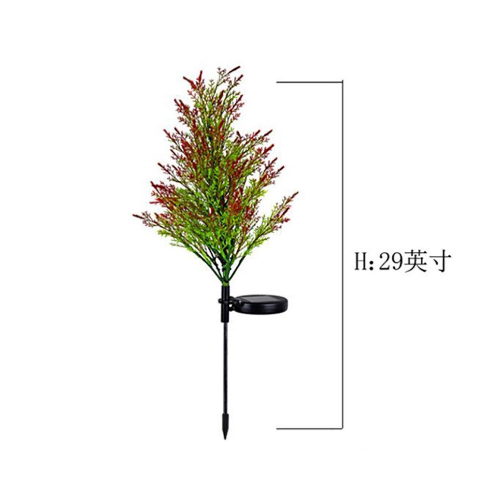 2PCS Solar Garden Lights Christmas Tree Outdoor Pathway Yard Lights Decorations