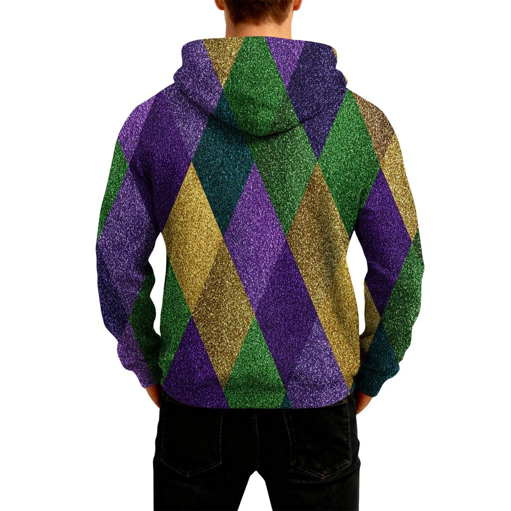 Men's Long-Sleeve Casual Hooded Sweatshirt