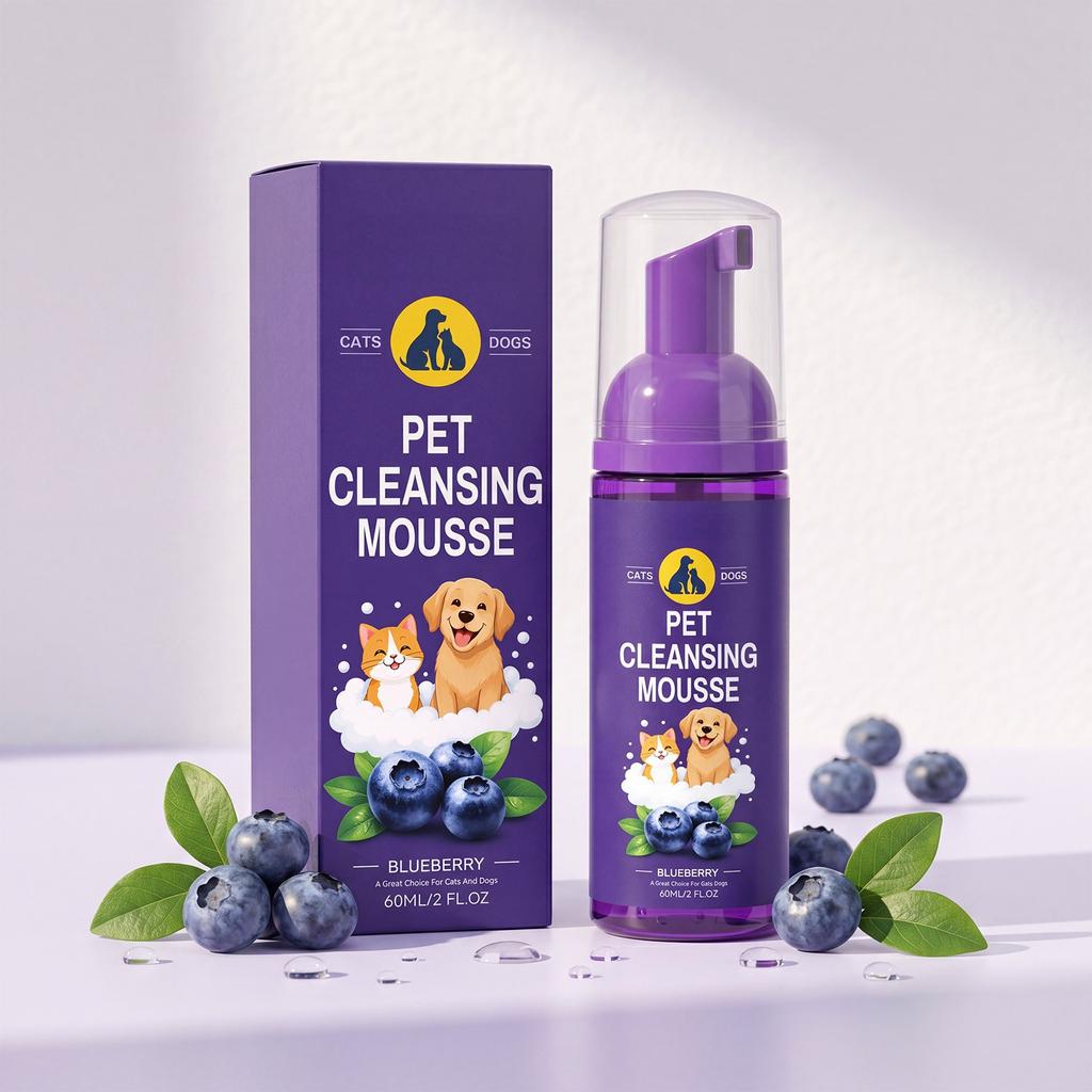 EelJoy Pet Shampoo - Waterless Foam, 60ml for Dogs and Cats