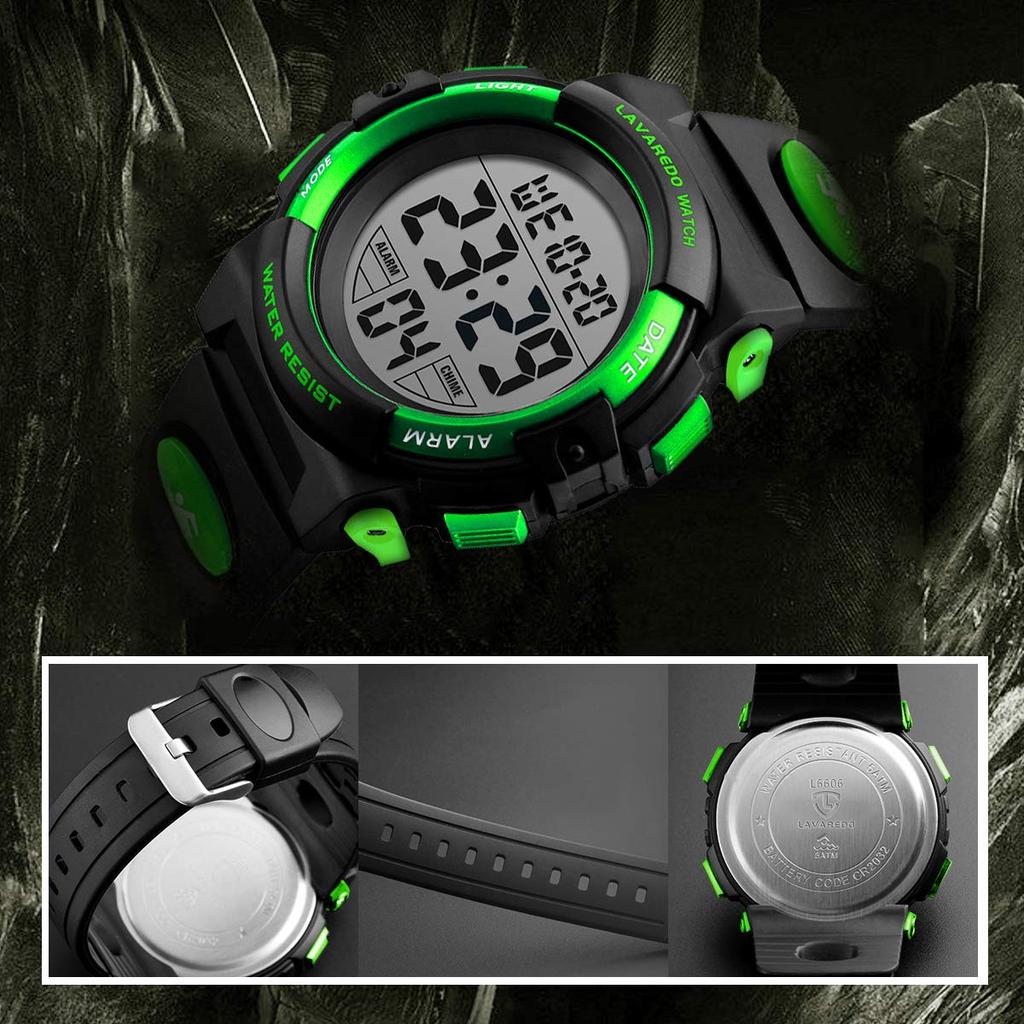 Chlapecké hodinky Digitální hodinky Chlapecké Sportovní hodinky Venkovní multifunkční 50m vodotěsné upozornění Datum Den Displej Duální čas LED Analogový displej Dětské