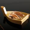 Bayonet Boat Simple Wooden Boat Sushi Plate  Creative Japanese and Korean Dishes Cake Dessert Plate Bento Wooden Mini Sushi Boat